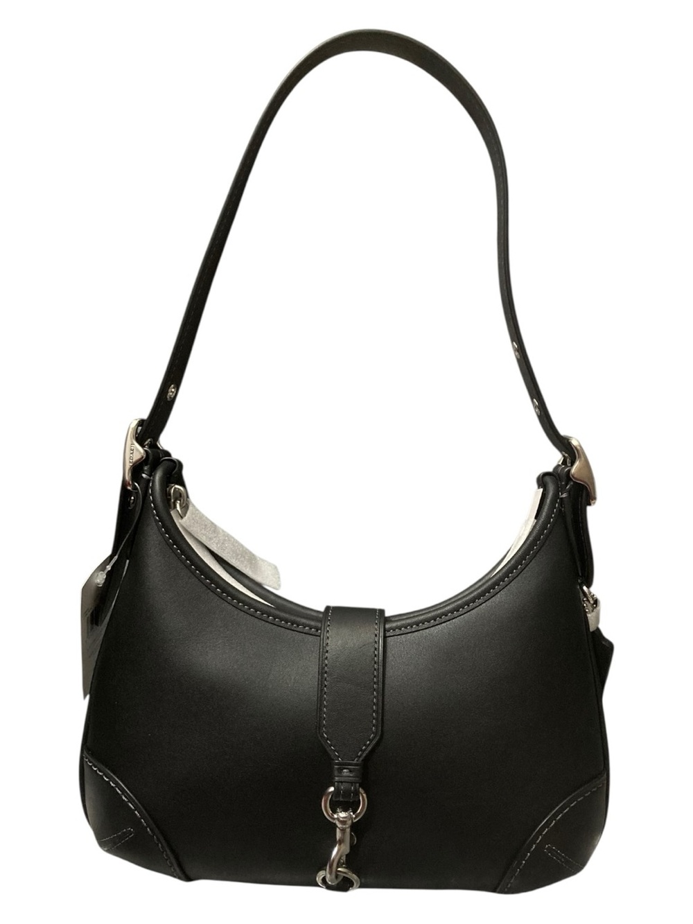 NEW $295 Coach Hamptons Black Leather Hobo Bag - Limited Edition